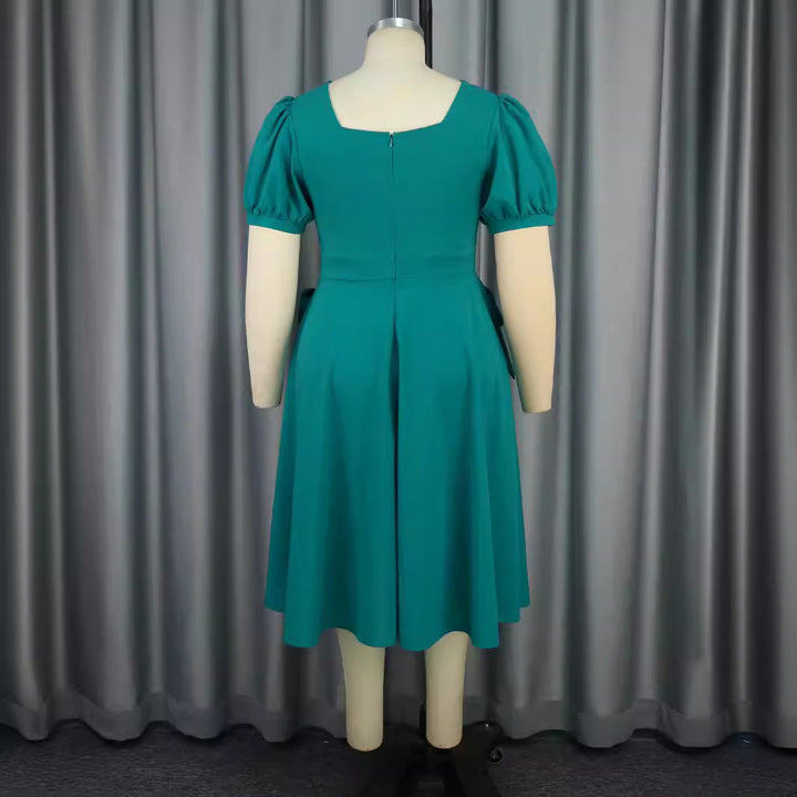 Damen Komfortables Kleid mit voluminösen Schleifen-Details Echo Archiv