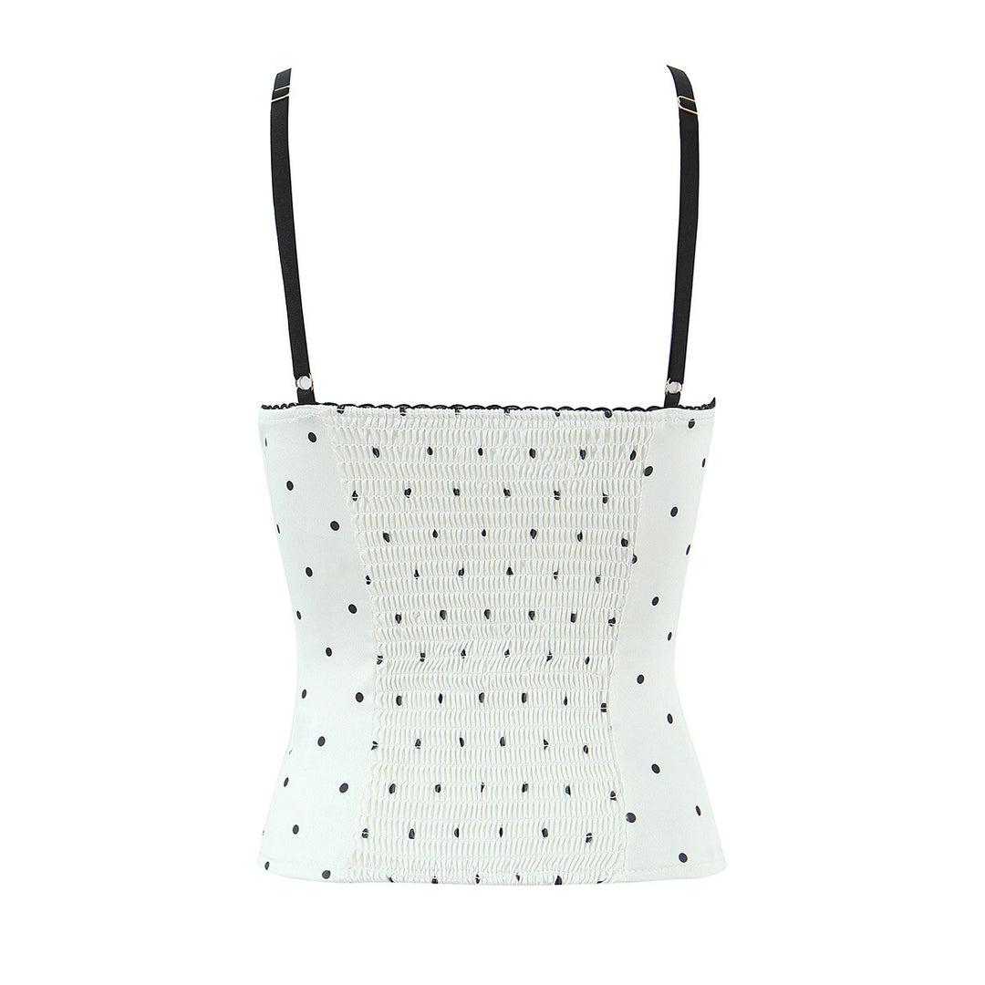 Damenoberteil mit eleganter Polka-Dot-Optik und feinen Details Echo Archiv