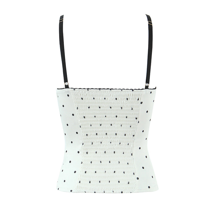 Damenoberteil mit eleganter Polka-Dot-Optik und feinen Details Echo Archiv