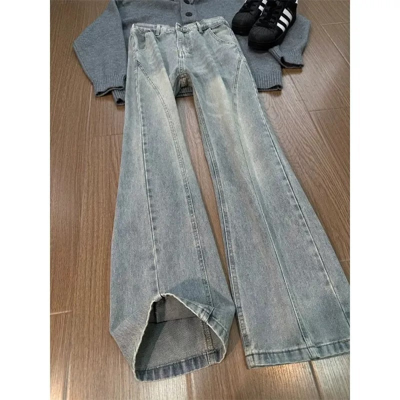 Herren Weit geschnittene Denim-Hose Echo Archiv