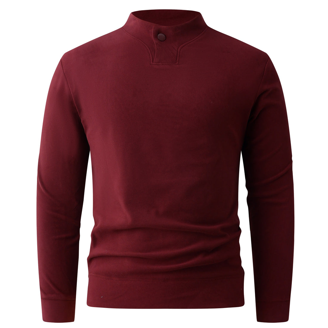 Herren Langarmshirt mit schmalem Stehkragen und Knopfverschluss Echo Archiv