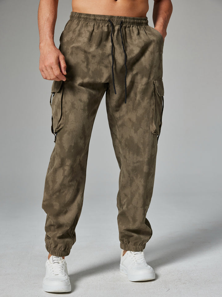 Herren Cargo-Hose mit seitlichen Abnähten und elastischem Bund Echoarchiv