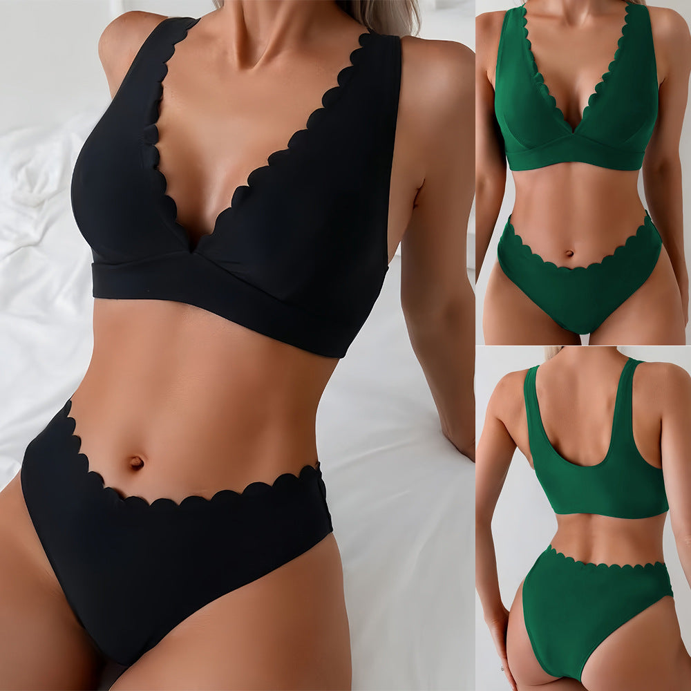 Damen Bikini mit dezentem Wellenmuster Echo Archiv