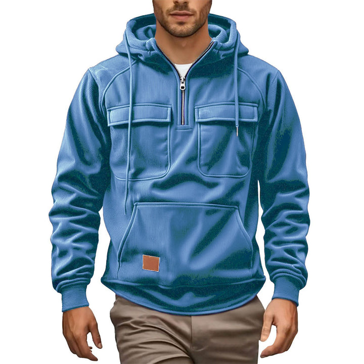 Herren Fleece-Hoodie mit praktischen Taschen Echoarchiv
