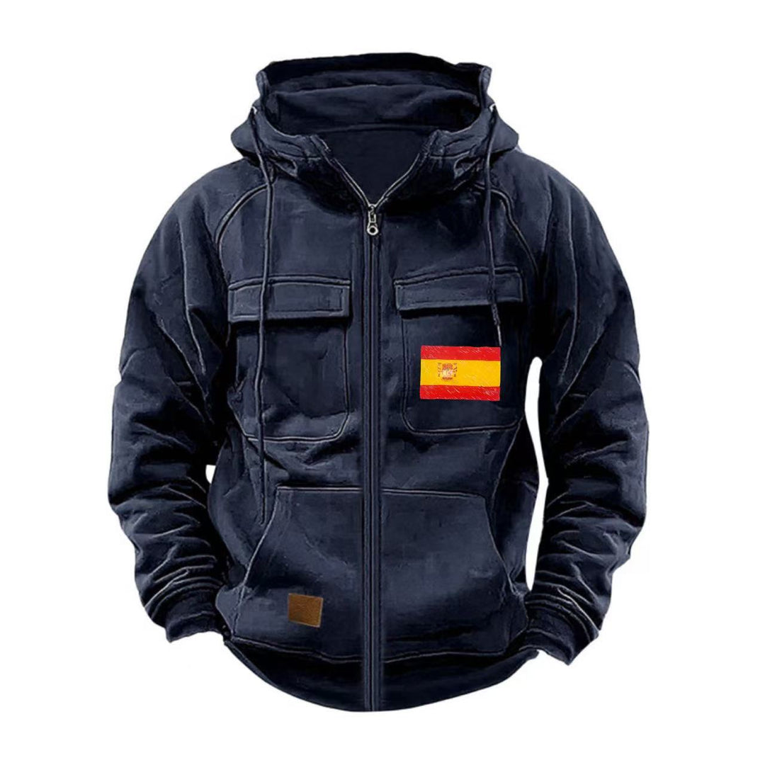 Herren funktionale Jacke mit mehreren Taschen Echoarchiv