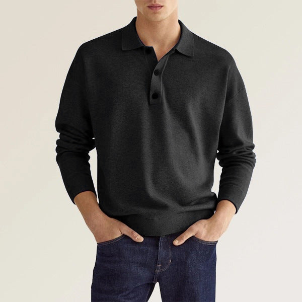 Herren eleganter Poloshirt mit modischem Schnitt Echoarchiv