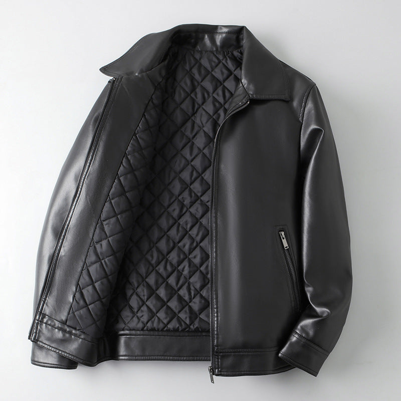 Herren Trendige und strapazierfähige Kunstlederjacke Echo Archiv