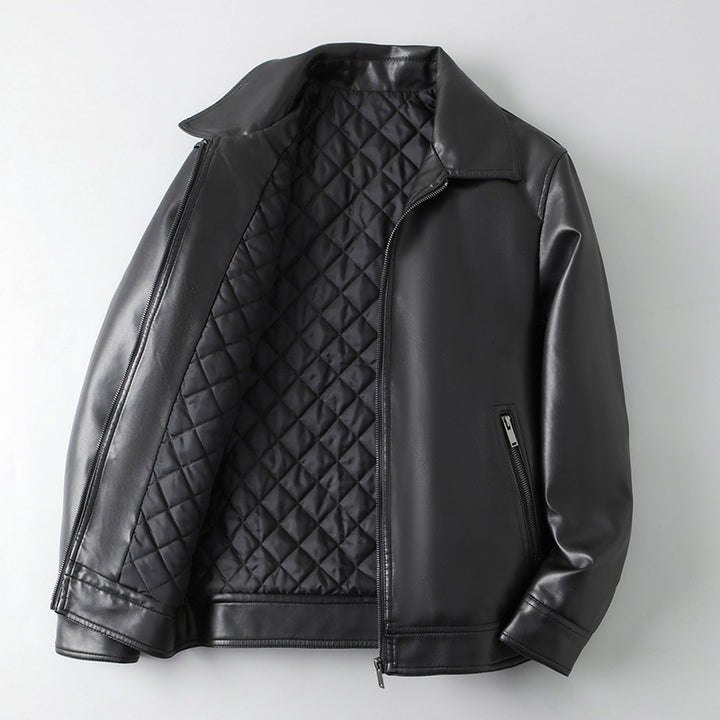 Herren Trendige und strapazierfähige Kunstlederjacke Echo Archiv