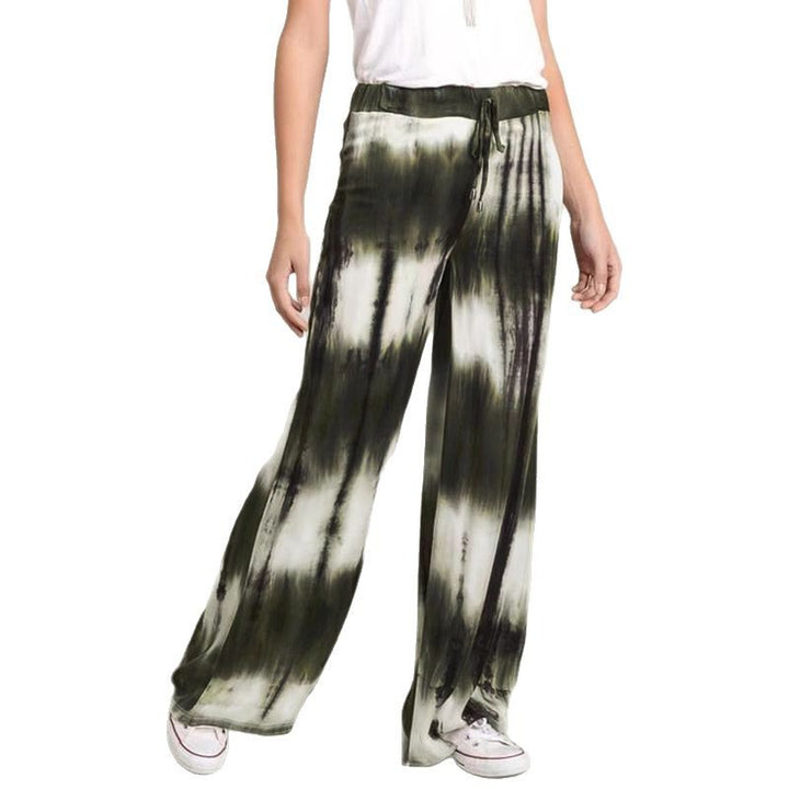 Damen Weite Stoffhose mit einzigartigem Batikdesign Echo Archiv