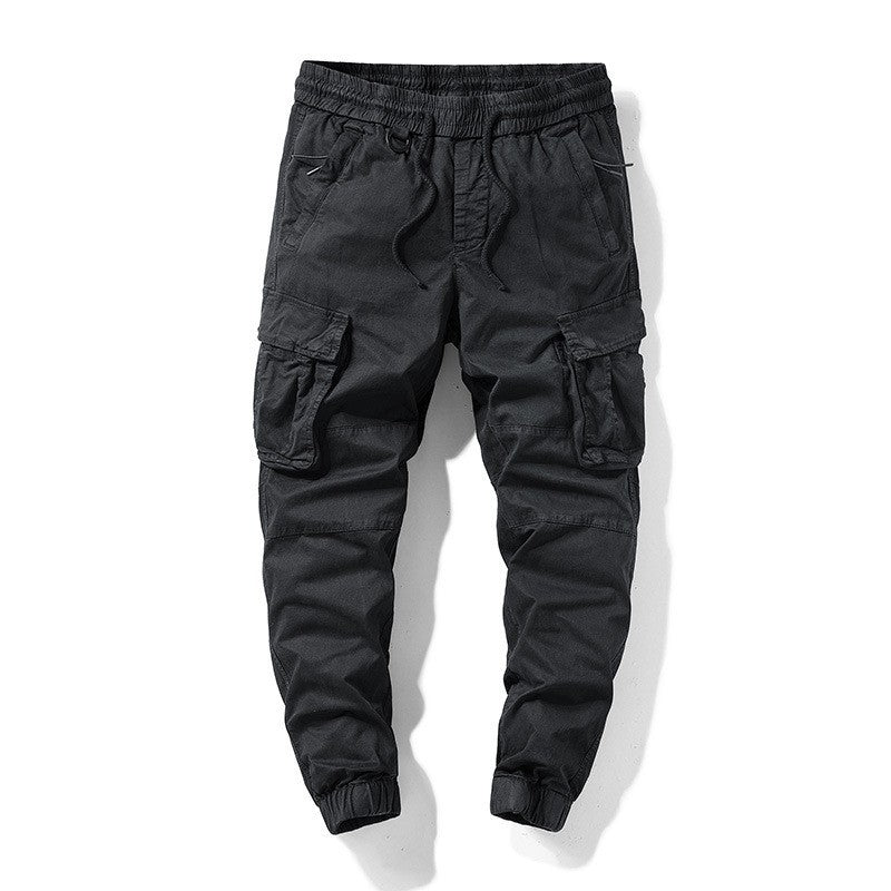 Herren Taktische Cargo‑Joggerhose mit elastischem Tunnelzugbund, Knieabnähern und Mehrfachtaschen Echo Archiv