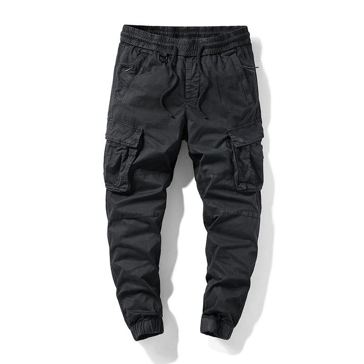 Herren Taktische Cargo‑Joggerhose mit elastischem Tunnelzugbund, Knieabnähern und Mehrfachtaschen Echo Archiv