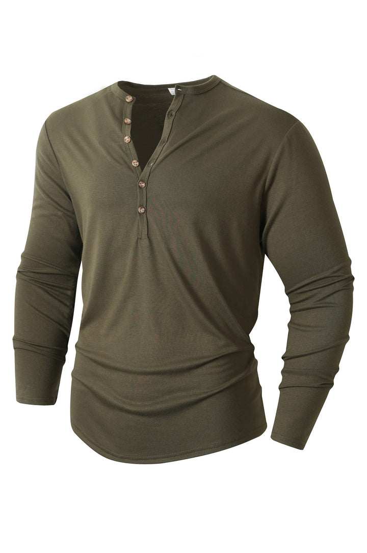 Herren Langarmshirt mit Knopfleiste Echoarchiv
