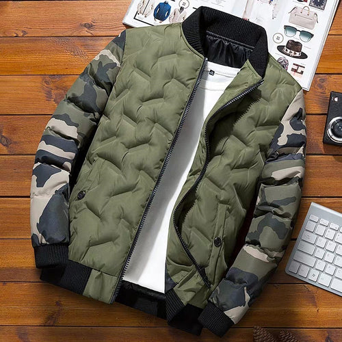Herren Urbane Camouflage Steppjacke Echo Archiv