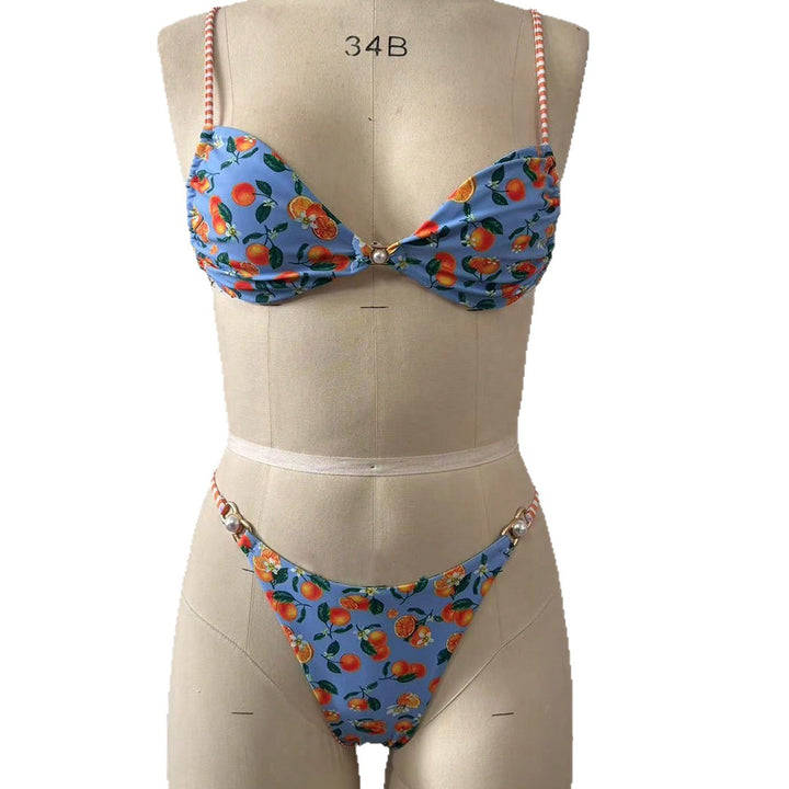Damen Bikini mit verspieltem Obstmotiv Echo Archiv
