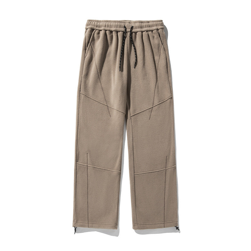 Unisex Weite Fleecehose mit elastischem Bund, Tunnelzug und verstellbarem Beinabschluss Echo Archiv