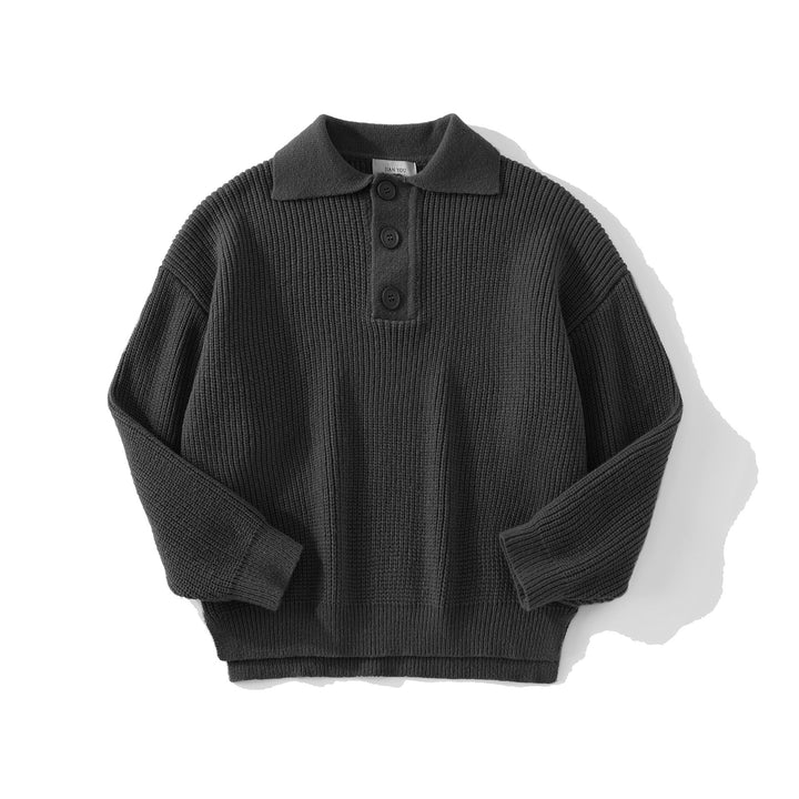 Damen Bequemer Strickpullover mit Knopfdetails Echo Archiv