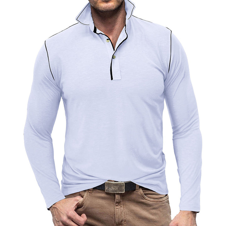 Herren sportliches Longsleeve Polo-Shirt Echoarchiv
