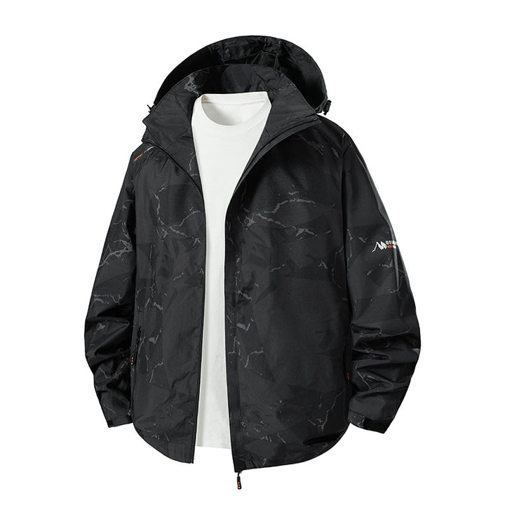 Herren Leichte Funktionsjacke mit Kapuze Echo Archiv