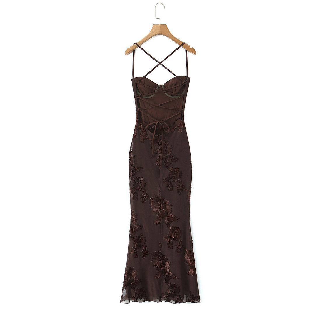 Damen Bodycon Kleid mit floralem Spitzenbesatz Echo Archiv