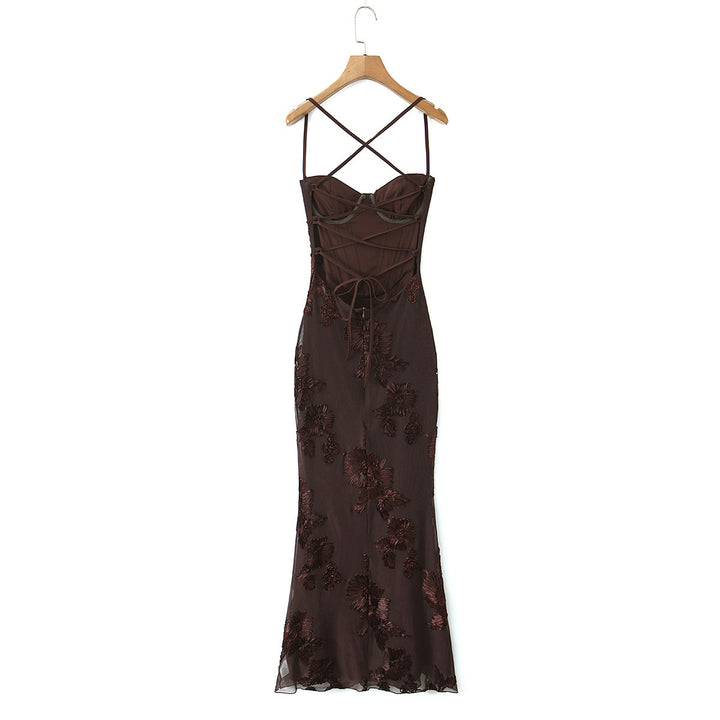 Damen Bodycon Kleid mit floralem Spitzenbesatz Echo Archiv