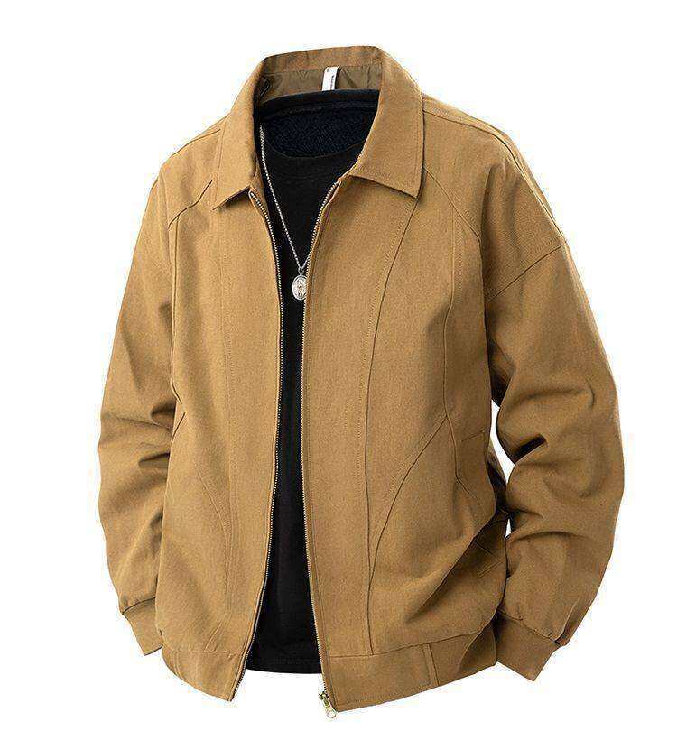 Herren lässige Übergangsjacke mit modernem Stehkragen und seitlichen Eingrifftaschen Echoarchiv