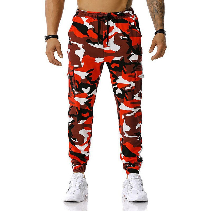 Herren Camouflage Cargo-Hose mit praktischen Seitentaschen und verstellbarem Bund Echoarchiv