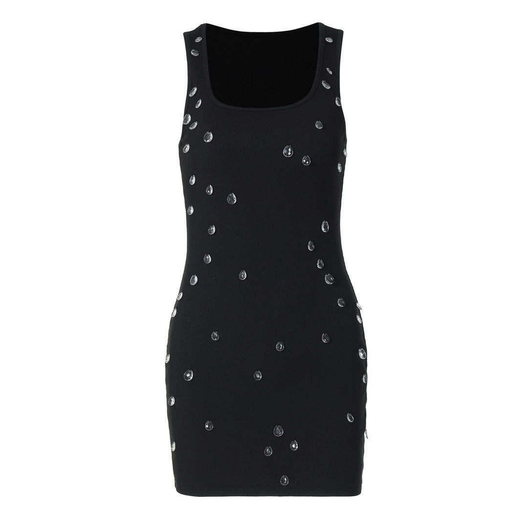 Damen Figurbetontes Minikleid mit Glitzersteinverzierungen Echo Archiv