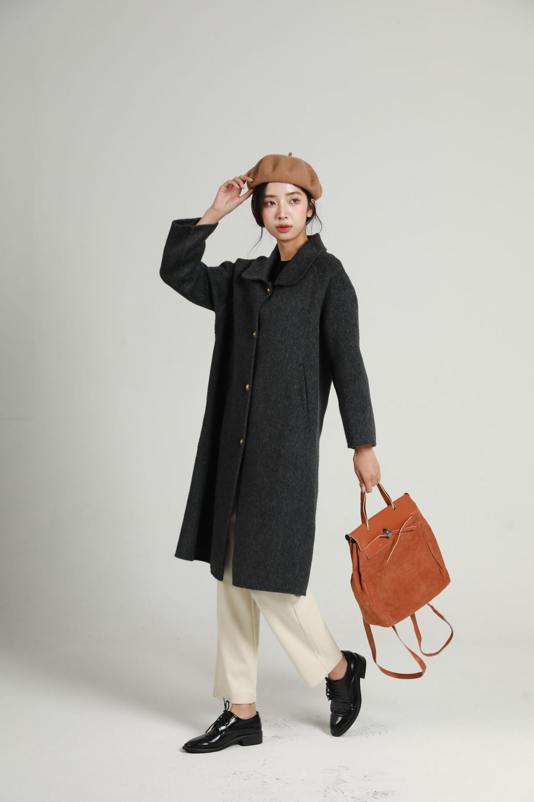 Damen Modische Kurzjacke mit Knopfleiste Echoarchiv