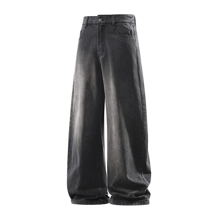 Damen Weite Jeanshose mit hohem Bund, elastischem Taillenbund und Baggy‑Silhouette Echoarchiv