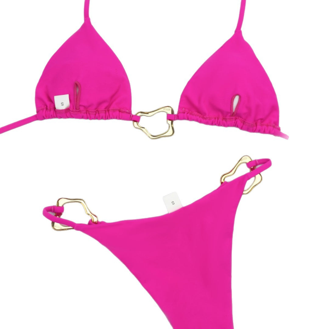 Damen Triangel-Bikini mit stilvollen Goldakzenten Echo Archiv