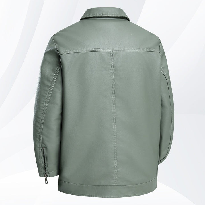 Herren Modische und elegante Lederjacke Echo Archiv