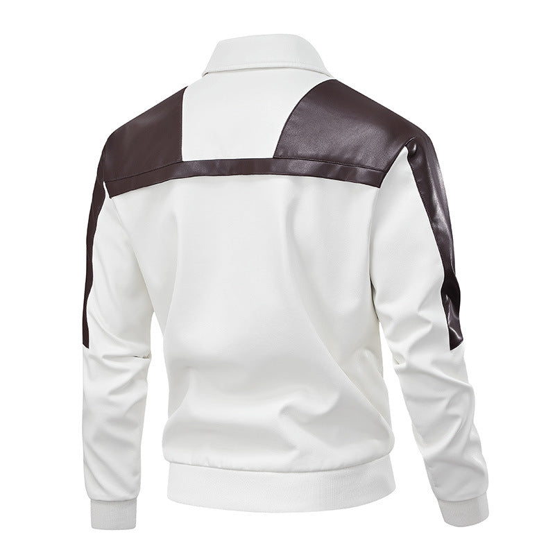 Herren stylische Retro-Jacke im Leder-Look Echoarchiv