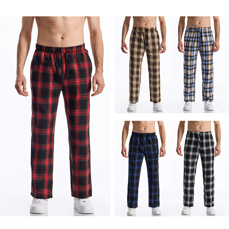Herren Flanell-Pyjama-Hose mit komfortablem Gummibund Echoarchiv