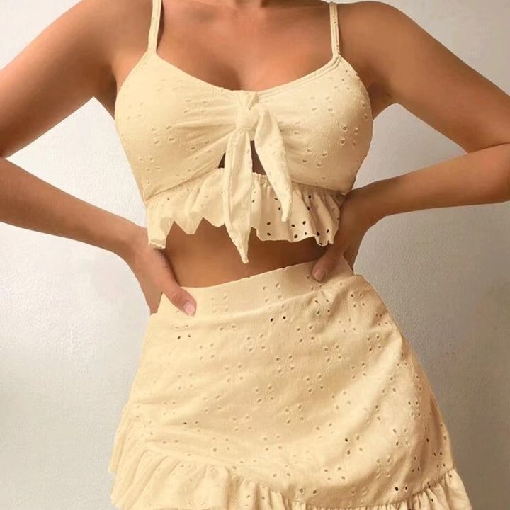 Damen Crop-Top und Rock-Set Echo Archiv