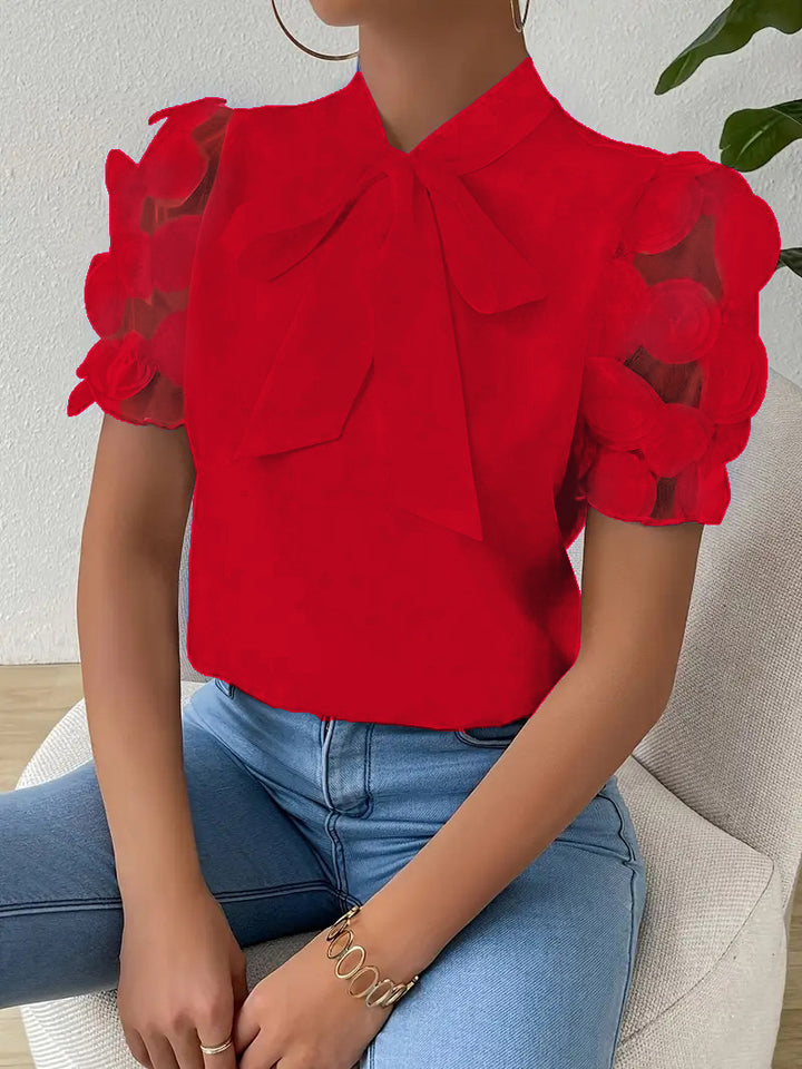 Echoarchiv | Bluse mit Transparenten Puffärmeln