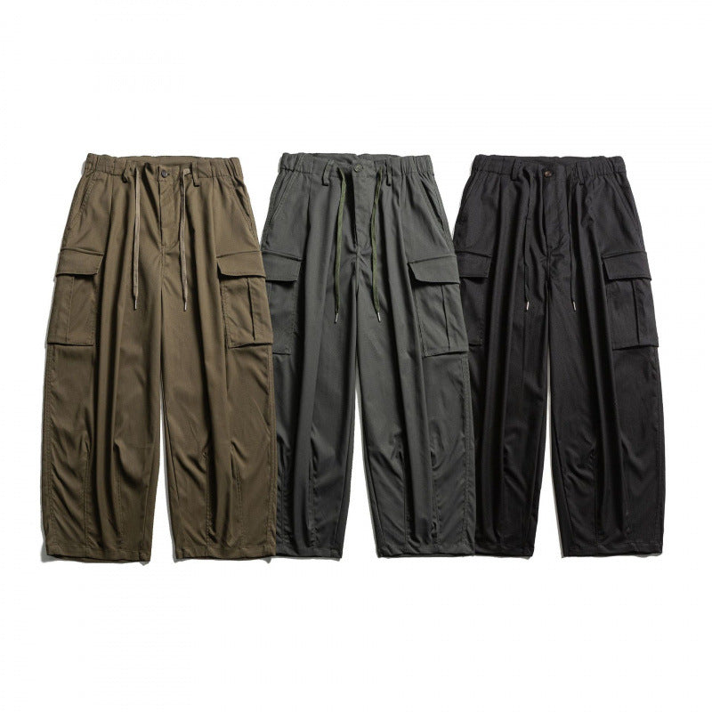 Herren Cargo-Hose im Baggy‑Schnitt mit Kordelzug und großen Pattentaschen Echo Archiv