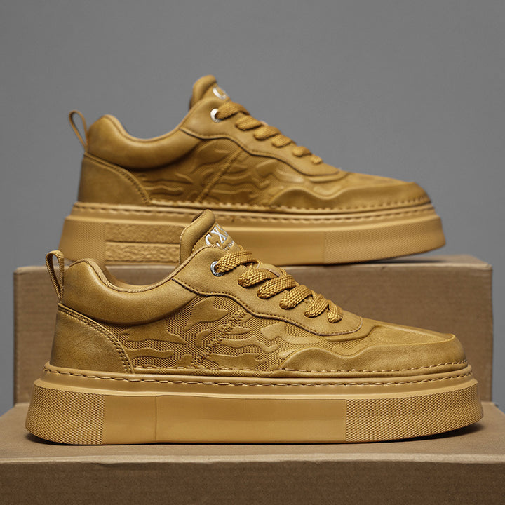 Unisex Plateausneaker mit geprägtem Obermaterial und extrahoher Platformsohle Echoarchiv