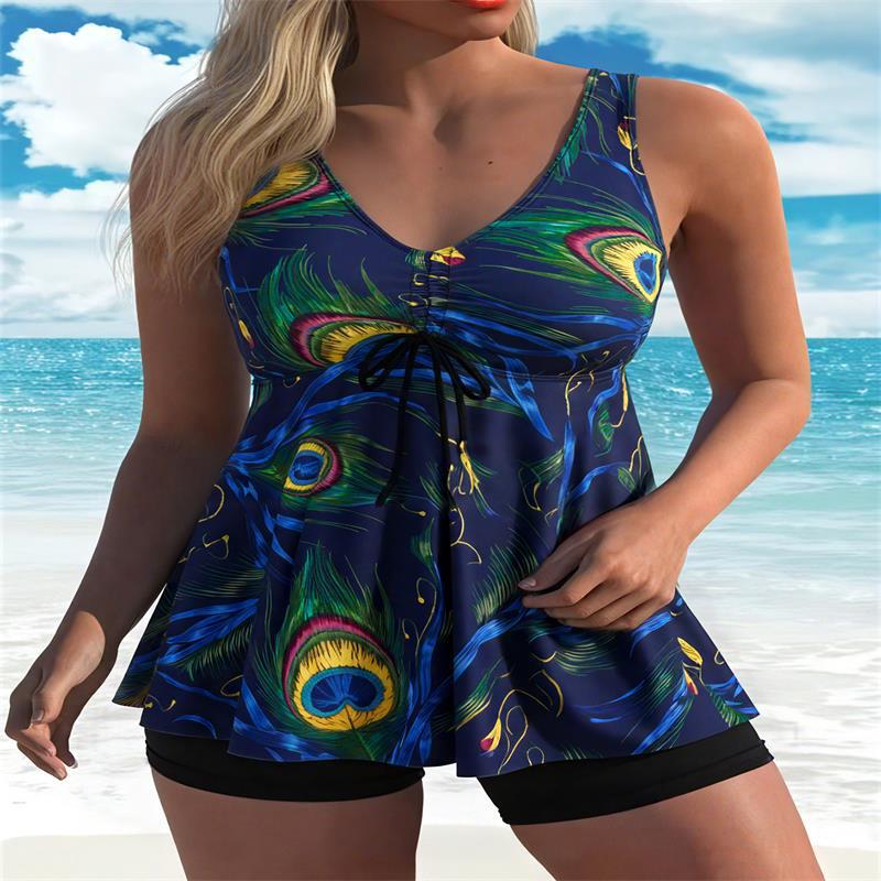 Damen Strandkleid mit dynamischem Zebra-Design Echo Archiv