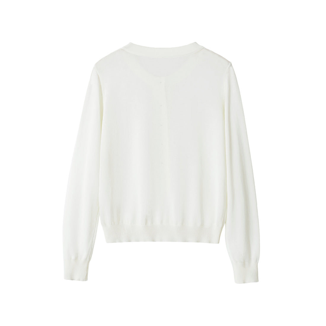 Damen Feiner Kurzcardigan mit Rundhals, Knopfleiste und taillierendem Bündchen Echoarchiv