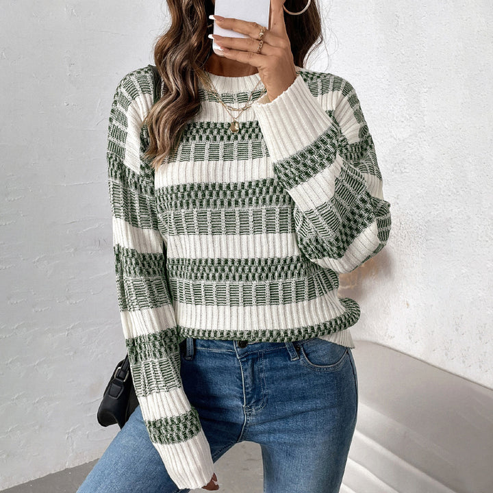 Damen Strickpullover mit Streifen Echo Archiv