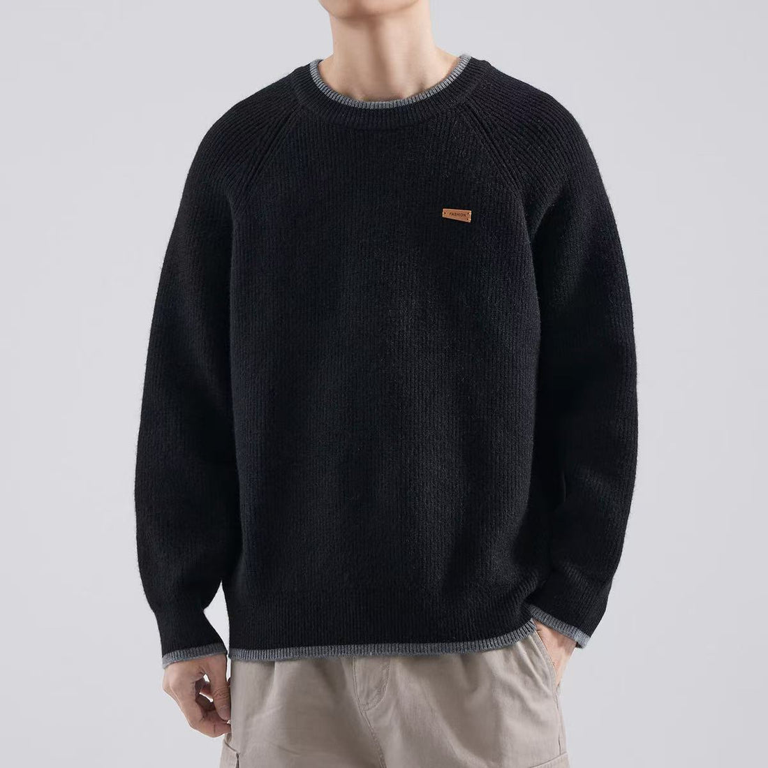 Herren Gemütlicher Strickpullover Echoarchiv