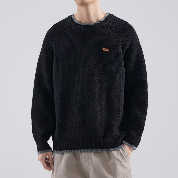 Herren Gemütlicher Strickpullover Echoarchiv