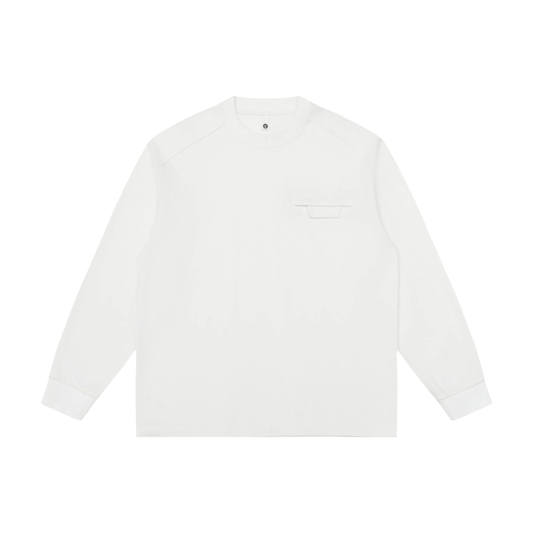 Unisex Oversize-Sweatshirt mit Raglanärmeln und verdeckter Brustklappe Echoarchiv