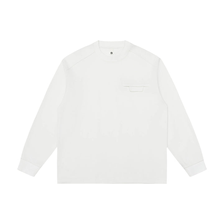 Unisex Oversize-Sweatshirt mit Raglanärmeln und verdeckter Brustklappe Echoarchiv