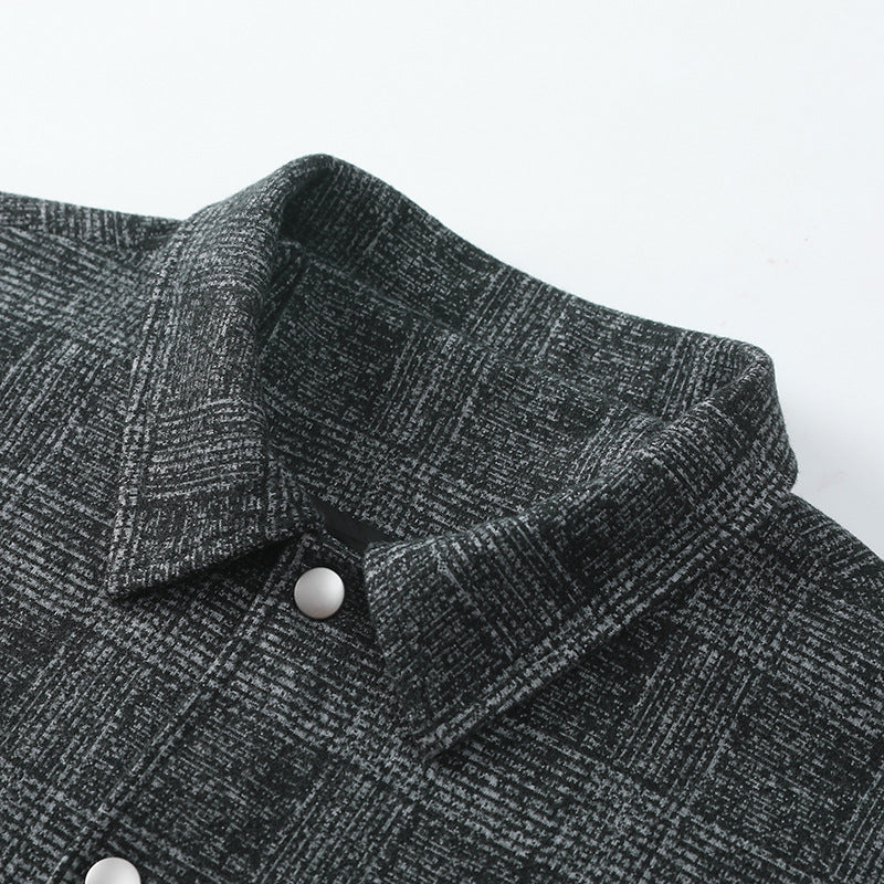 Herren Stylische Utility-Jacke mit Karomuster Echo Archiv
