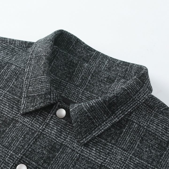 Herren Stylische Utility-Jacke mit Karomuster Echo Archiv