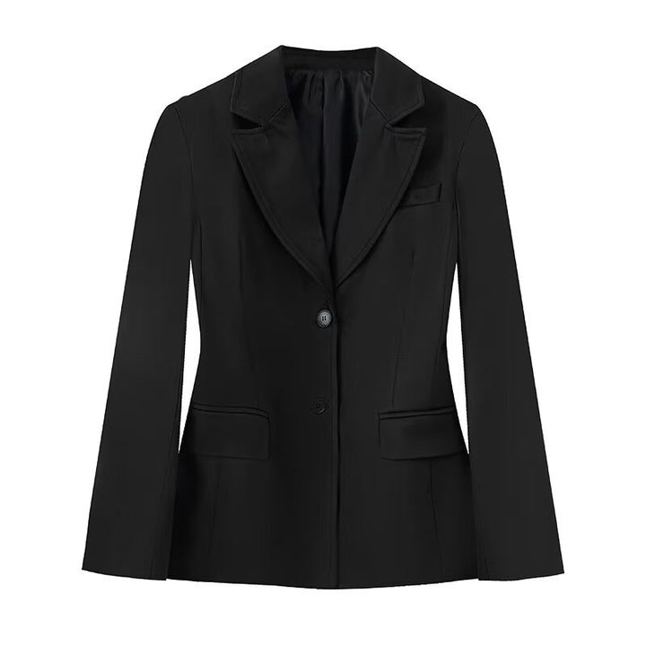 Damen 50+ taillierter Zweiknopf‑Blazer mit Reverskragen, Pattentaschen und Gehschlitz Echo Archiv