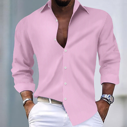 Herren elegantes gestreiftes Hemd im modernen Schnitt Echoarchiv