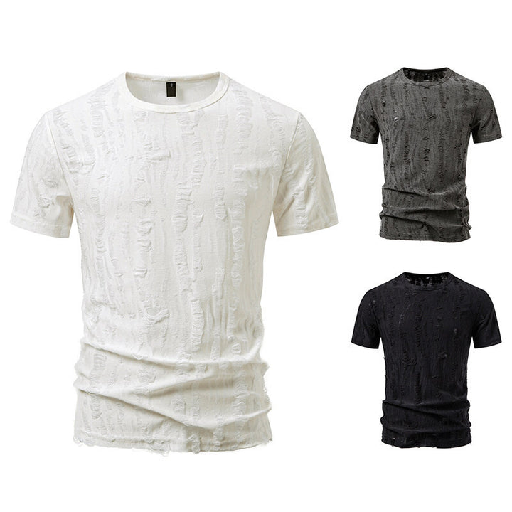 Herren T-Shirt mit strukturiertem Vintage-Design Echoarchiv