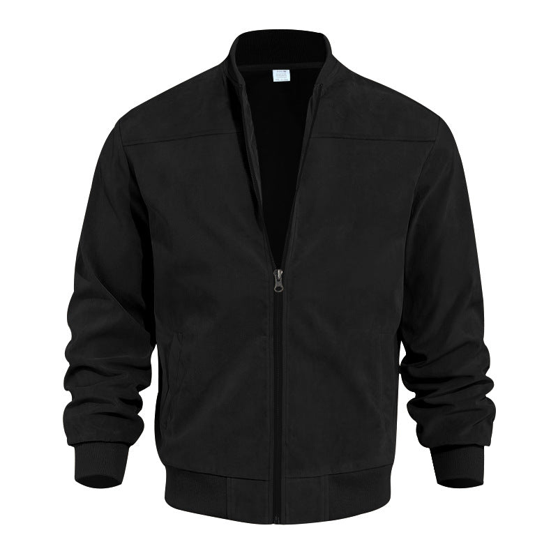 Herren lässige Bomberjacke mit elastischen Bündchen und praktischen Taschen Echoarchiv